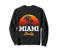 Cool Vintage Miami Beach Skyline I Love Miami Florida, Miami Sudadera