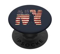 Cool Vintage Retro New York City Illustration Graphic Design PopSockets PopGrip Adhesivo