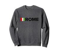 Cool Vintage Roma Italia Skyline with Italy Flag, Rome Italy Sudadera