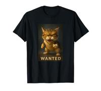 Cool Wanted Funny Wild Fury Cat Illustration Graphic Designs Camiseta