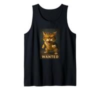 Cool Wanted Funny Wild Fury Cat Illustration Graphic Designs Camiseta sin Mangas