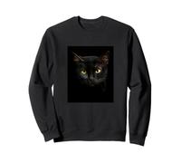 Cool Wild Black Cat Illustration Novelty Graphic Designs Sudadera