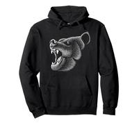 Cool Wild & Free California Golden State Sketch Drwaing Bear Sudadera con Capucha