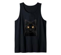 Cool Wild Halloween Black Cat Illustration Graphic Designs Camiseta sin Mangas