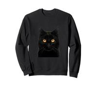 Cool Wild Halloween Black Cat Illustration Graphic Designs Sudadera