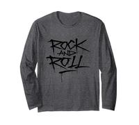 Cool Wild Rock and Roll Typography Graffiti Style Music Manga Larga