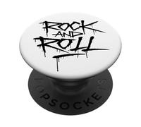 Cool Wild Rock and Roll Typography Graffiti Style Music PopSockets PopGrip Adhesivo
