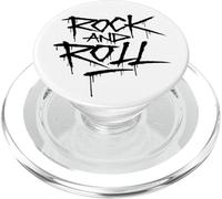 Cool Wild Rock and Roll Typography Graffiti Style Music PopSockets PopGrip para MagSafe