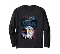 Cool Wild USA Eagle Illustration Novelty Graphic Designs Manga Larga
