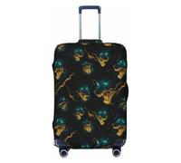 Cool Wolf Head - Fundas de equipaje de viaje, lavables, protector para equipaje de 45,7 a 81,3 cm, alta elasticidad, Negro, L