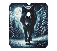 Cool Wolf Moon Forest - Capa larga para teñir el cabello, capa larga de peluquería, para adultos