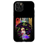 Cool Women Black Educated Melanin Queen Girl Graphic Design Carcasa para iPhone 11 Pro
