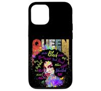 Cool Women Black Educated Melanin Queen Girl Graphic Design Carcasa para iPhone 12/12 Pro