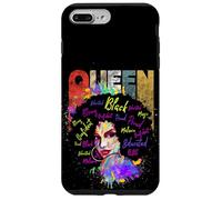 Cool Women Black Educated Melanin Queen Girl Graphic Design Carcasa para iPhone 7 Plus/8 Plus