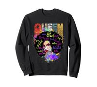 Cool Women Black Educated Melanin Queen Girl Graphic Design Sudadera