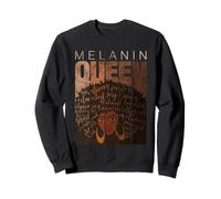 Cool Women Girls Black Melanin Queen Magic, Melanin Queen Sudadera