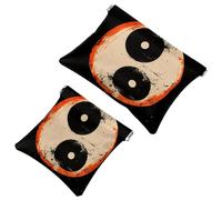 Cool Yin Yang - Bolsa de cosméticos con bolsillo para cosméticos, impermeable, sin cremallera, cierre automático, mini almacenamiento de viaje portátil para auriculares y joyas, multicolor, 7.1x5.8