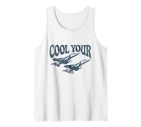 Cool Your Jets Funny Airplane Camiseta sin Mangas