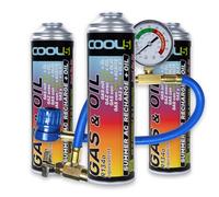 Cool5 Kit de reparación de aire acondicionado Summer Full KIT con manguera y manómetro, para vehículos fabricados entre 1995 y 2016