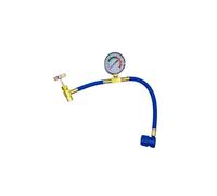COOL5 - Manguera de Carga de refrigerante Hose con Dispositivo de medición/manómetro para Aire Acondicionado de Coche - Rosca Tipo A 1/2-16 - Kit de Recarga de Aire Acondicionado