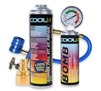 Cool5 Kit de reparación de aire acondicionado Summer Full KIT AC 5 en 1 (R1234yf gas de repuesto) con manguera medidora - para vehículos a partir de año de construcción 2017, 290 g + 70% producto -