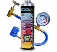 Cool5 Kit de reparación de aire acondicionado para verano, kit completo AC 5 en 1 (R134a y R12 de repuesto de gas) con manguera de medición, para coches de 1995 a 2016, 290 g + 70 % de producto, fácil