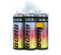COOL5 Set de 3 botes de bomba ambientadora para coche - antihongos, antimoho y antivirus, 3 x 136g