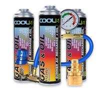 Cool5, sustituto r1234yf, Sellador, refrigerante para aire acondicionado de automóviles, equivalente a 760 g, 3 latas, 2 en 1, 290g,