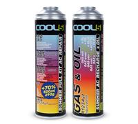 Cool5 , sustituto r1234yf, Sellador, refrigerante para Aire Acondicionado de automóviles, Equivalente a 760 g, 1 Lata, 5 en 1, 290g,