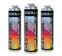 Cool5 , sustituto r1234yf, Sellador, refrigerante para Aire Acondicionado de automóviles, Equivalente a 760 g, 3 latas, 2 en 1, 290g,