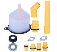 Coolant Funnel Kit, 15-Piece Spill-Proof Auto Funnel Set, No Spill Radiator Filling with Adapters, Car Maintenance Tool for Engine Transmission, Brake, Fluid, Motorcycle