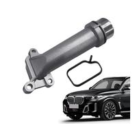 Coolant Pipe Connector - Aluminum Alloy Universal Hose Junction, Precision Heater Hose Connector Adapter, Leak Resistant Engine Fitting | Reliable Cooling System Connectors for Auto Repair Mechanic Sh