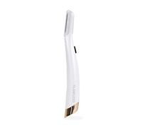 COOLAPA Flawless Lighted Facial Exfoliator - Non-Vibrating and Includes 6 Replacement Heads, White/Rose Gold
