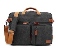 CoolBELL Mochila convertible de 15,6 pulgadas Bolsa de hombro Bolsa de hombro Bolsa de negocios Maletín multifuncional Mochila de viaje para portátil de 15,6 pulgadas para hombres/mujeres (Cancas Negro)