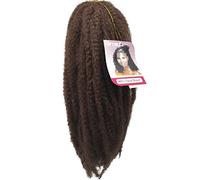 Coolbers 18 inch Afro Kinky Curly Hair Crochet Braids Synthetic Marley Bob Hair Crochet Twist Marley Hair (6 packs, 30)