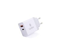CoolBox 36W Cargador Rápido Pared USB C Power Delivery 3.0 + USB QC 3.0 para iPhone 13, Xiaomi, Samsung, Smartphone o Tablet. Cargador Carga Rápida Tipo c, Blanco