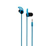 CoolBox AirSport II - Auriculares Deportivos con Cable para móvil o Tablet (In Ear, binaural, intraaural, 20-20000 Hz, Azul)