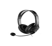 CoolBox CoolChat U1 - Auriculares para Chat en línea con micrófono, Control de Volumen en Cable, Ligeros, Diadema Ajustable, Cable 2m, conexión USB. para PC, Ordenador portátil