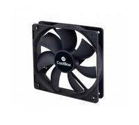 CoolBox Ven Coo Au120 - Ventilador auxiliar (120 mm, 3-pin, 1500 rpm) color negro