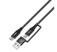 CoolBox Cable USB C 60W PD 3.0, Tipo C Carga Rápida Nylon Compatible con iPhone 17 Pro Max Air/16/15 Plus Pro Max, Samsung Galaxy S25 S24 S23 A53, Pixel 8 9, Xiaomi