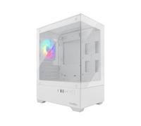 CoolBox Caja Gaming MATX GM200 Vision Lite Blanca USB-C 3.2 Gen1 sin fuente + 1 ventilador ARGB