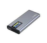 CoolBox Carcasa SSD M2 NMVe y SSD SATA 2.5 con Pantalla Táctil miniChase PS32, USB3.2 10Gbps. Aluminio, Formatos M.2 2242, 2260 y 2280, Soporte UASP. Montaje Sencillo sin Herramientas.