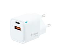 Coolbox cargador usb 2 puertos 20w con tecnología gan, quickcharge 3.