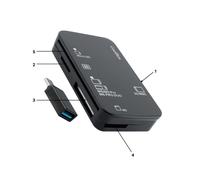 Lector tarjetas memoria y usb coolbox cre4 - adaptador usb