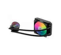 CoolBox Infinity Liquid120 Refrigeración Líquida PC 120mm con Iluminación ARGB Efecto Infinito, Sin Mantenimiento, TDP Hasta 180W, Compatible con LGA1700 y AM5, Silenciosa. Negro