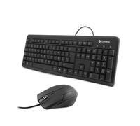 CoolBox Pack teclado y ratón COO-KTR-01U USB ISO Español 1.5m Silencioso DPI1600 Negro
