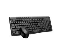 Teclado CoolBox Kit inalámbrico de membrana español con ratón ergonómico y teclas multimedia