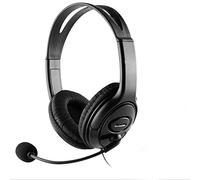 CoolBox CoolChat U1 - Auriculares para Chat en línea con micrófono, Control de Volumen en Cable, Ligeros, Diadema Ajustable, Cable 2m, conexión USB. para PC, Ordenador portátil