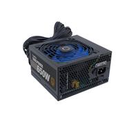 CoolBox CoolPower 650W - Fuente de Alimentación PC 650W 80 Plus Bronze, 88% de Eficiencia, ATX, Tecnología DC-DC, Filtro emi, PFC Activo, Ventilador Silencioso de 12cm. Color Negro