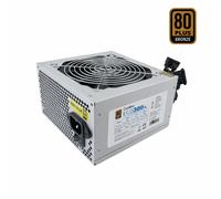 CoolBox Fuente de alimentación ATX Eco 500 80 Plus Bronze silenciosa Gris
